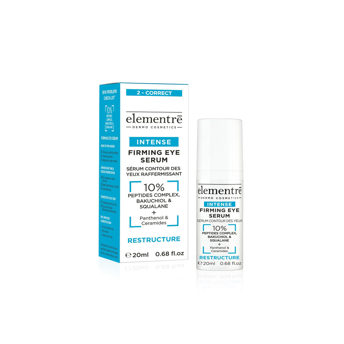 elementrē 10% Peptides, Bakuchiol & Squalane Firming Eye Serum