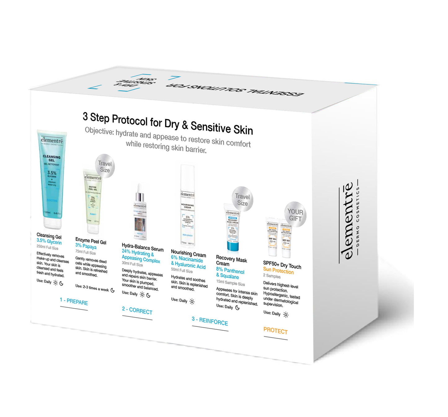 Kit protocole en 3 étapes pour une hydratation et une réparation profondes