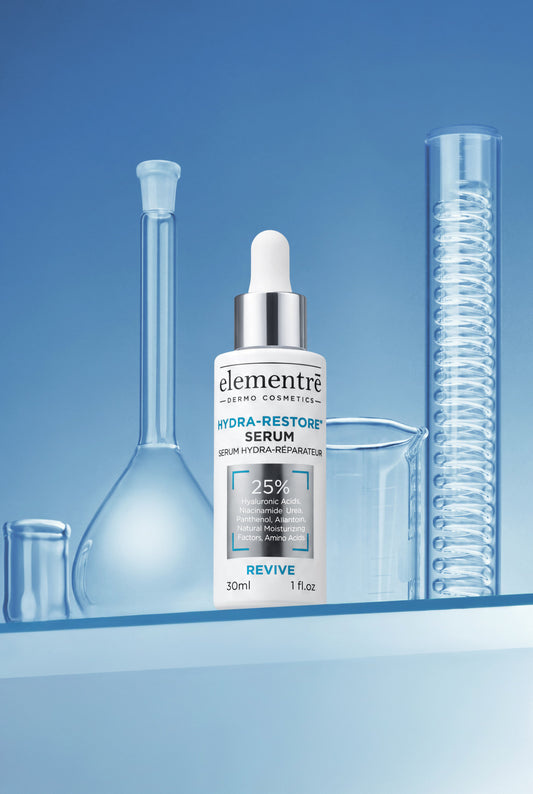elementrē Hydra-Restore Serum in laboratory setting