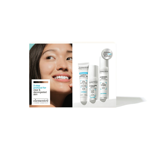 3-Step Protocol Kit for Clear & Decongested Skin