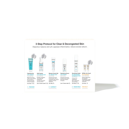3-Step Protocol Kit for Clear & Decongested Skin