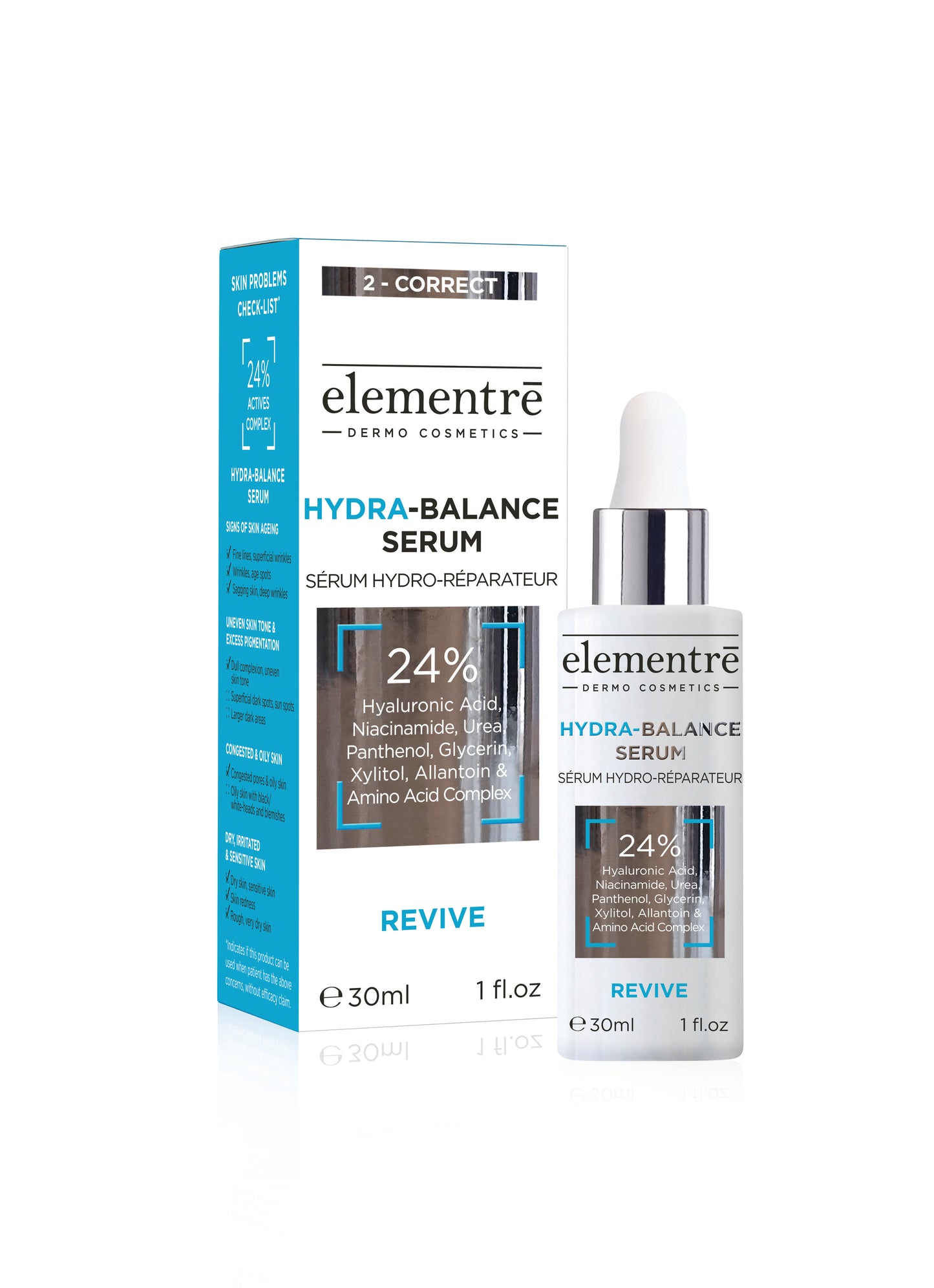 Hydra-Balance Serum - 24% Hyaluronic Acid, Niacinamide, Urea, Panthenol, Glycerin, Xylitol, Allantoin & Amino Acid Complex