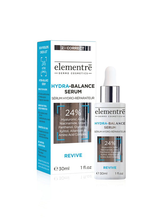 Hydra-Balance Serum - 24% Hyaluronic Acid, Niacinamide, Urea, Panthenol, Glycerin, Xylitol, Allantoin & Amino Acid Complex