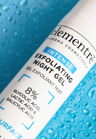 Exfoliating Night Gel with Glycolic, Lactic and Salicylic Acid