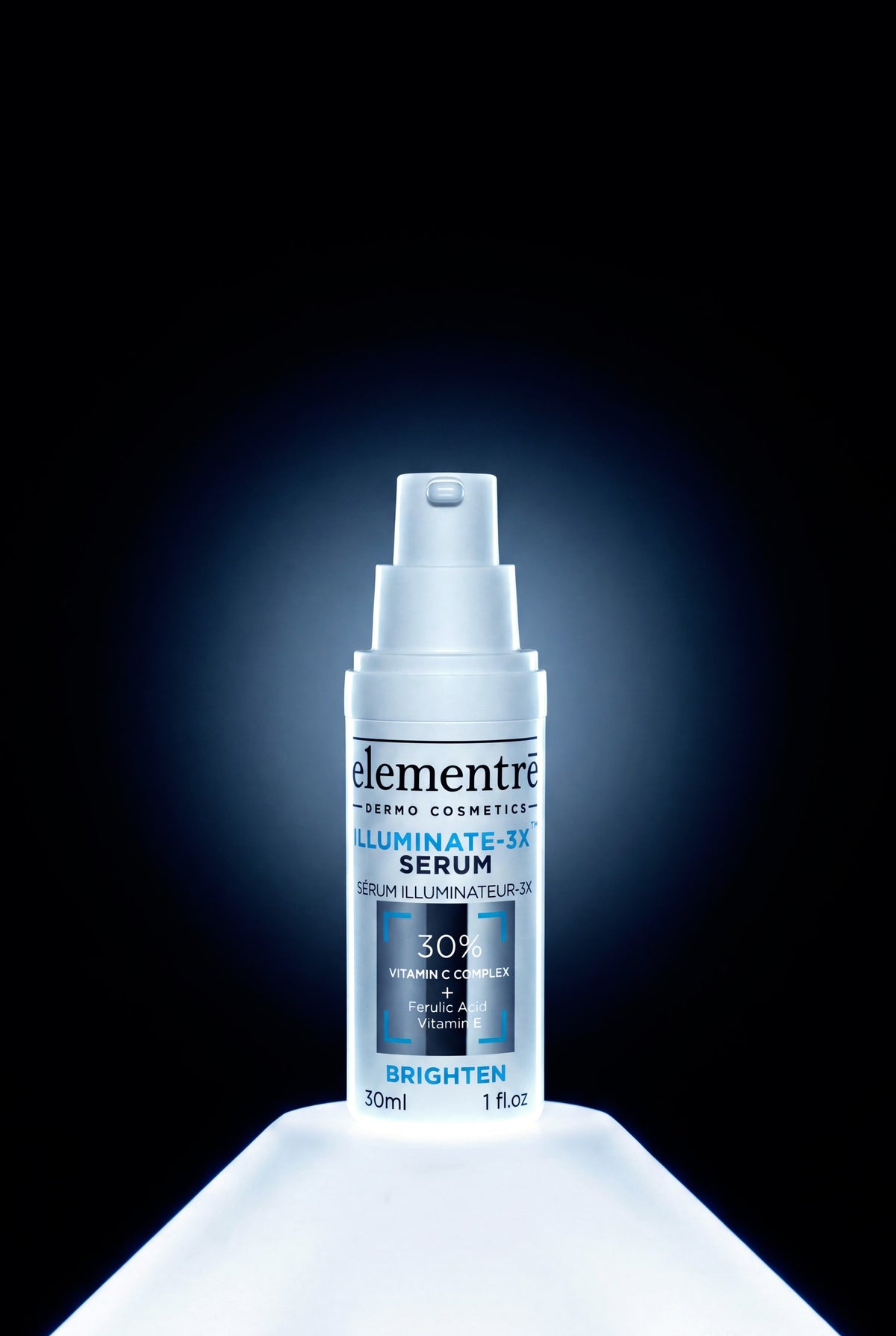 elementrē Illuminate-3X 30% Vitamin C Serum illuminated product image