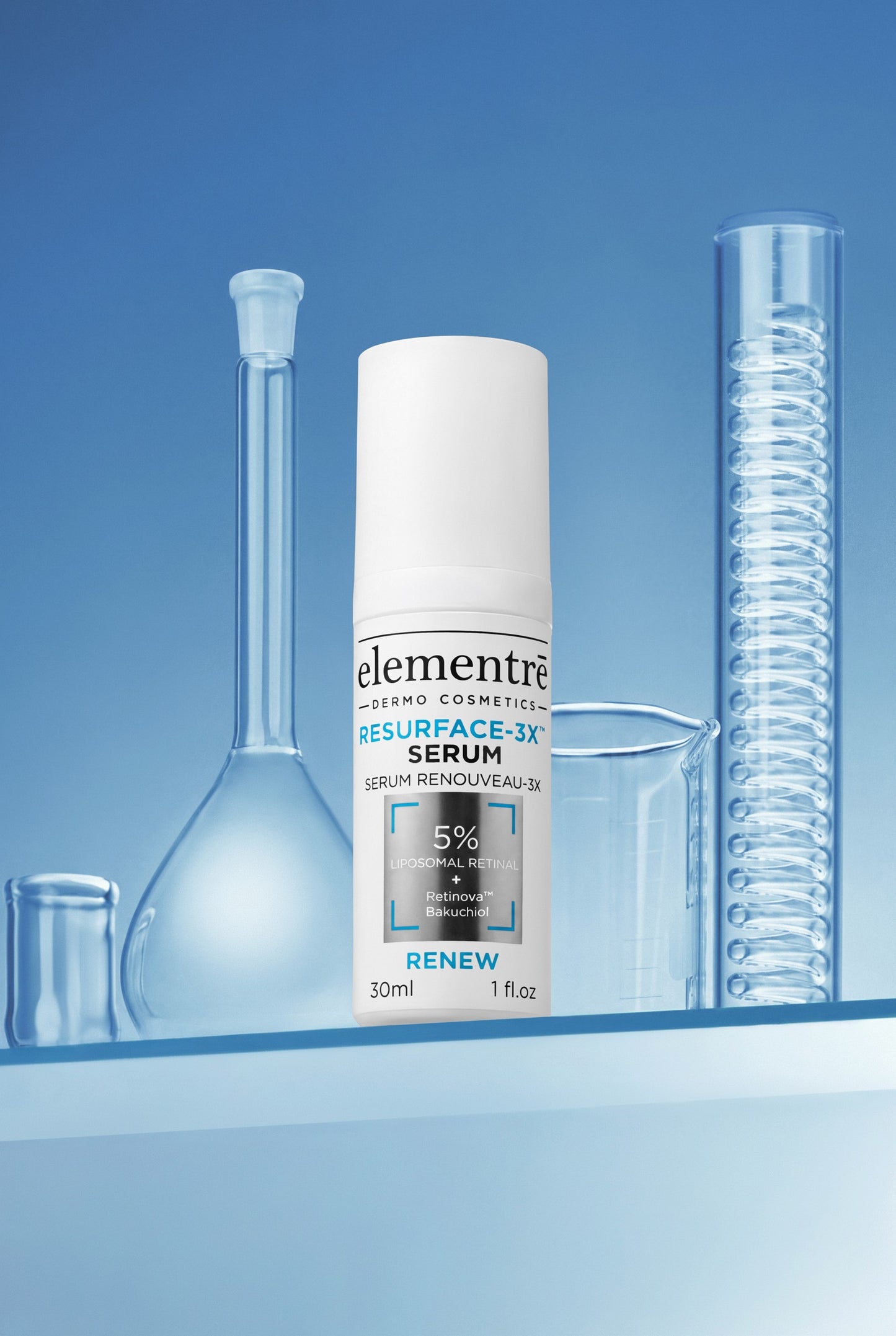 elementrē Resurface-3X Serum in laboratory setting