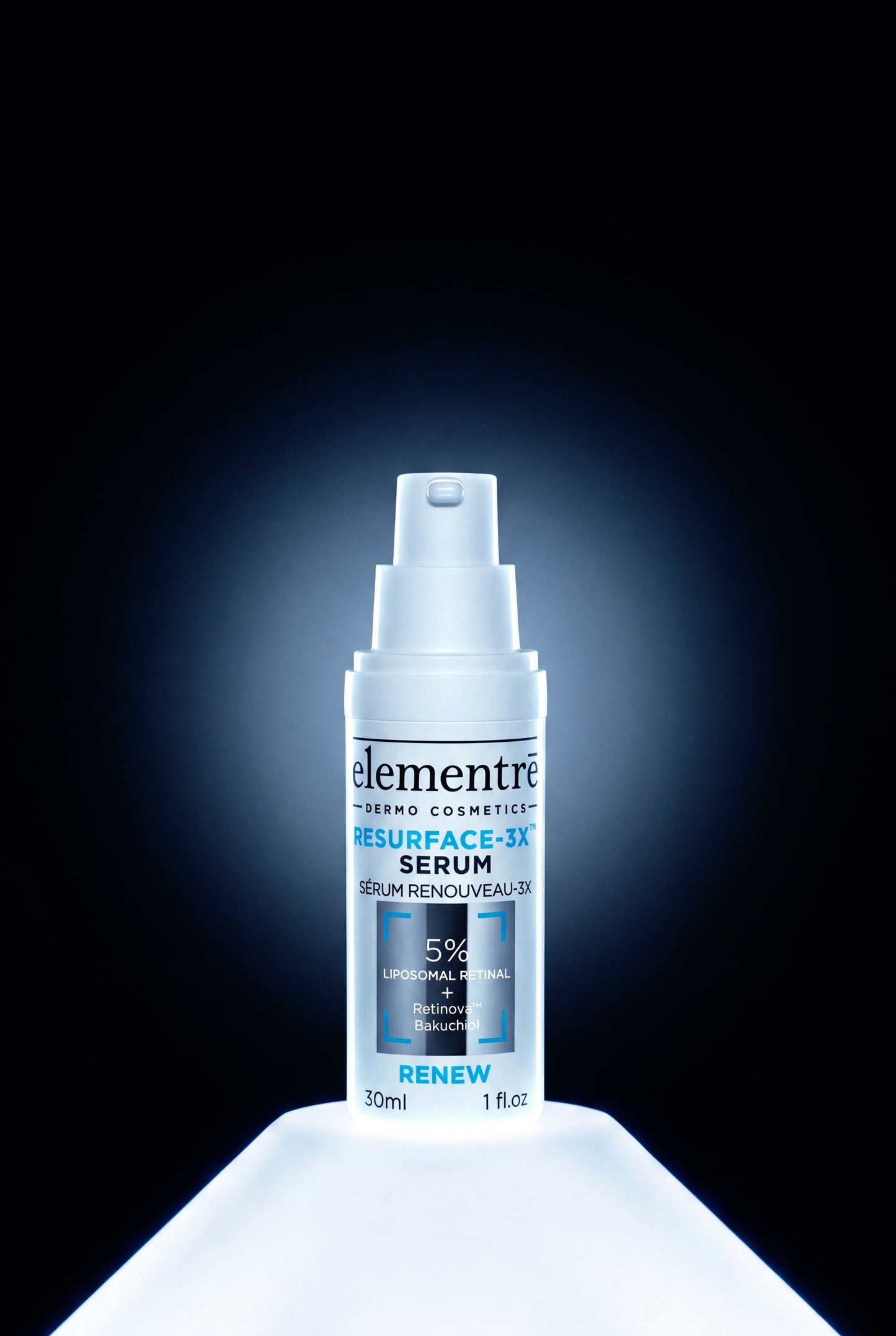 elementrē Resurface-3X Serum illuminated product image