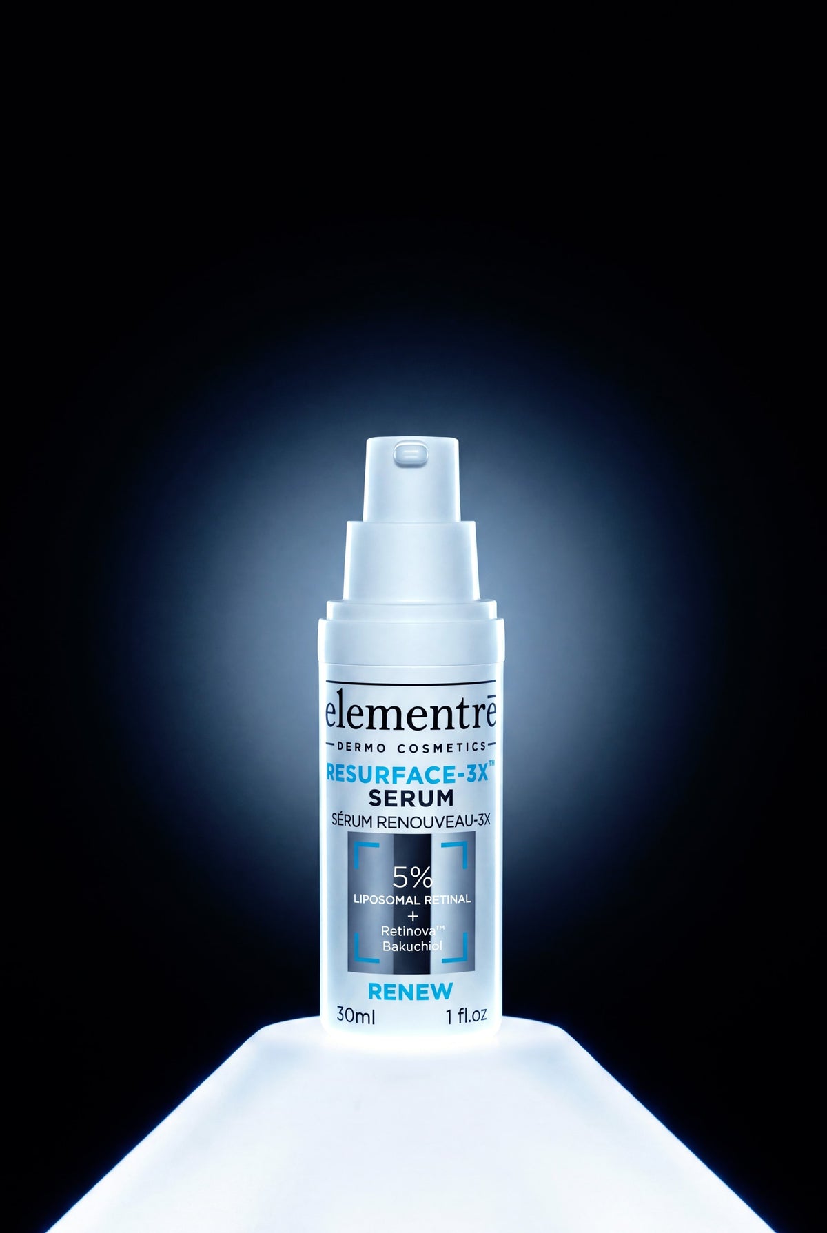 elementrē Resurface-3X Serum illuminated product image